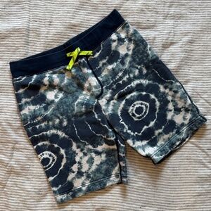 Crewcuts Pull-On Shorts, size 14, Blue Tie-Dye